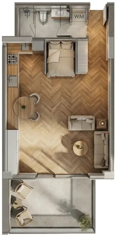 0 bedroom Apartments floor plan at Armas By Zenith