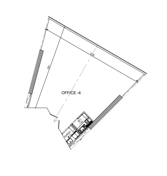  bedroom Office floor plan at Binghatti Circle