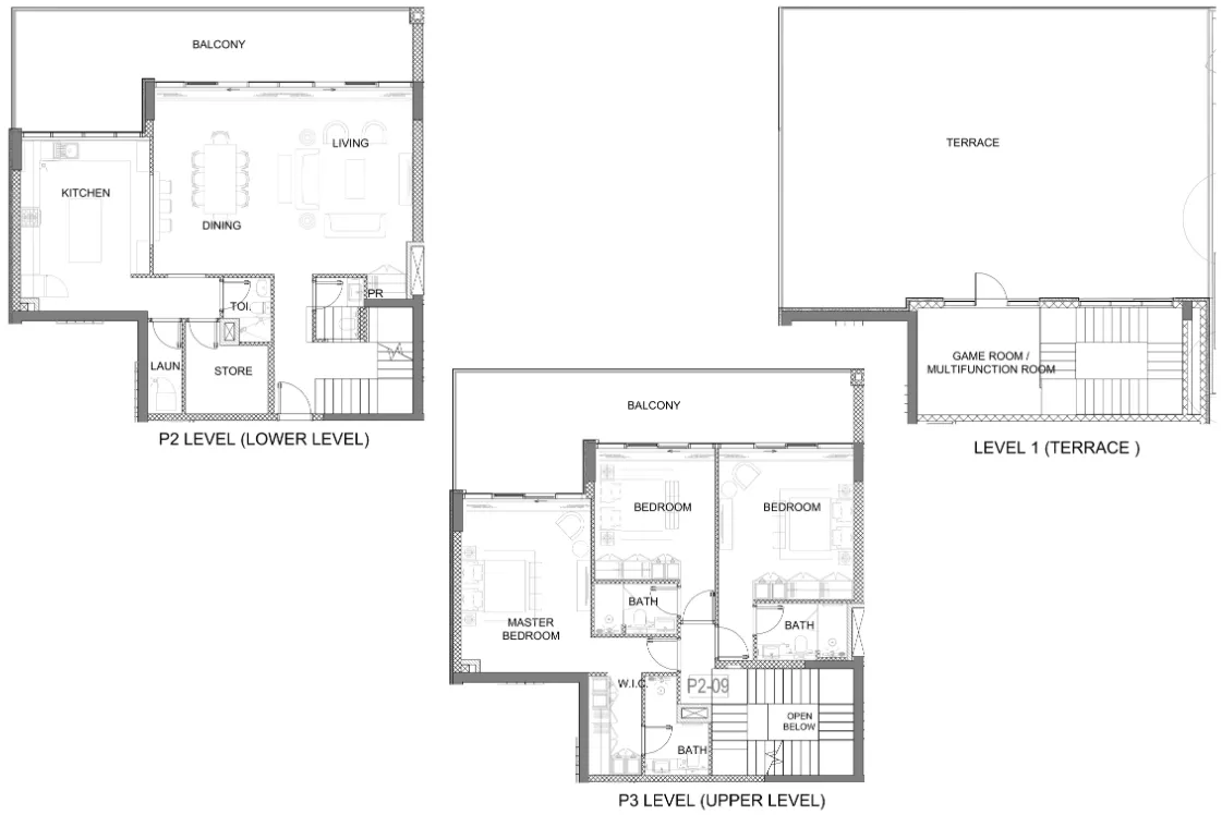 3 bedroom Apartments floor plan at Golf Greens