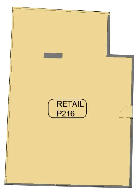  bedroom Retail floor plan at Samana Barari Avenue