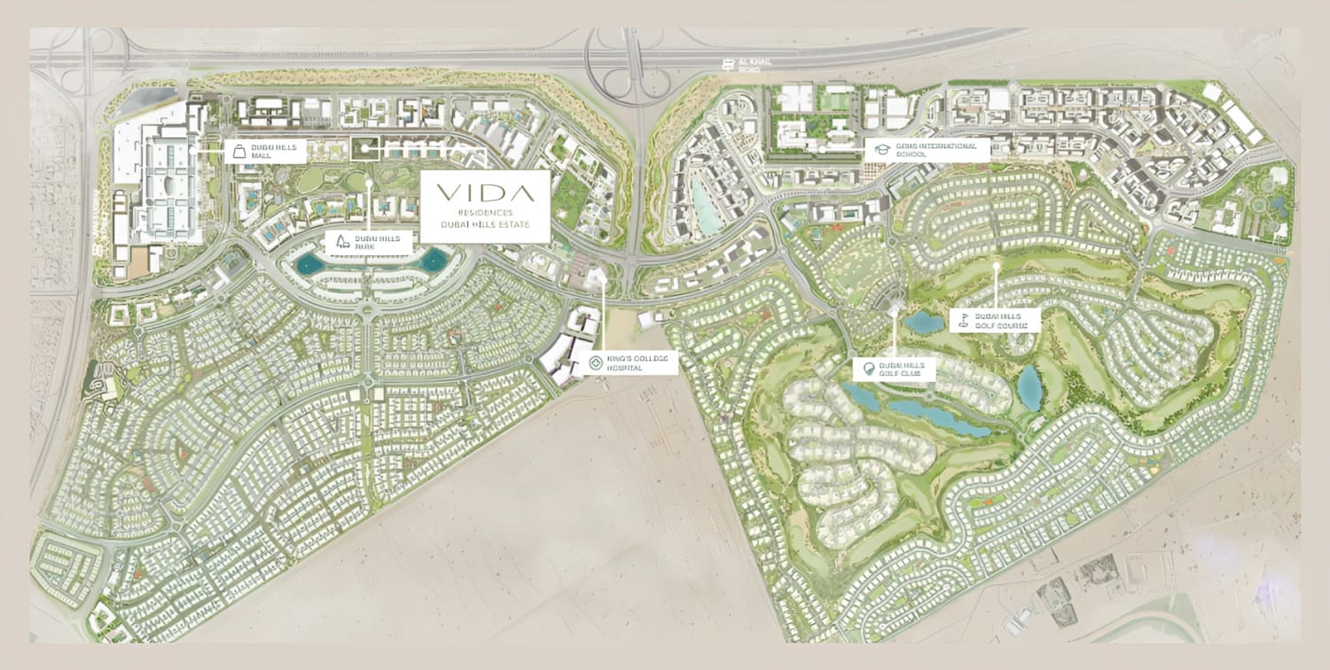 Vida by Emaar master plan 1