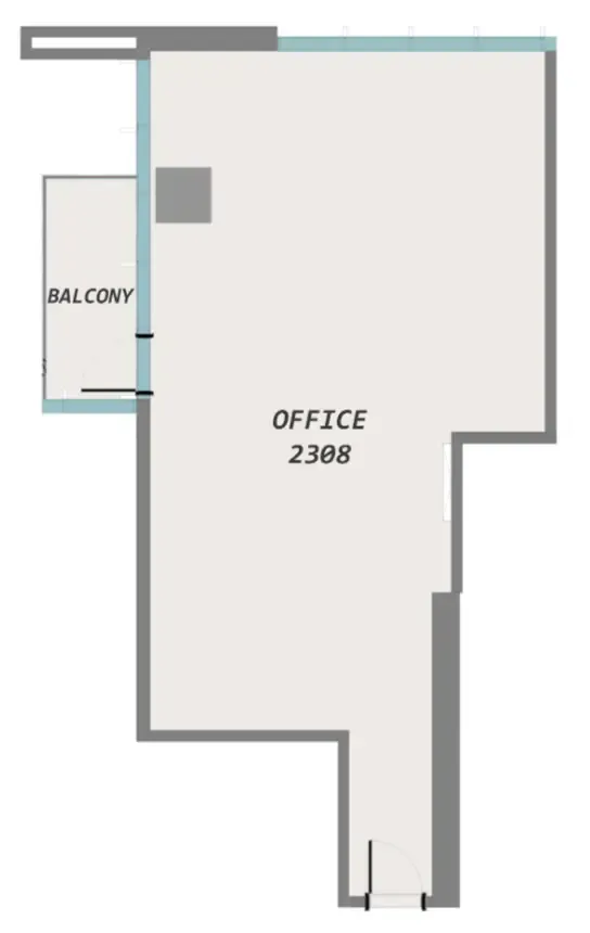  bedroom Commerce floor plan at Samana Barari Avenue
