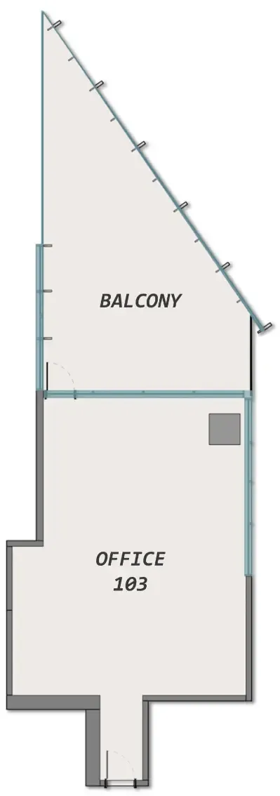  bedroom Office floor plan at Samana Barari Avenue