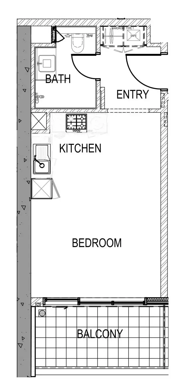 0 bedroom Apartments floor plan at Aykon City Tower