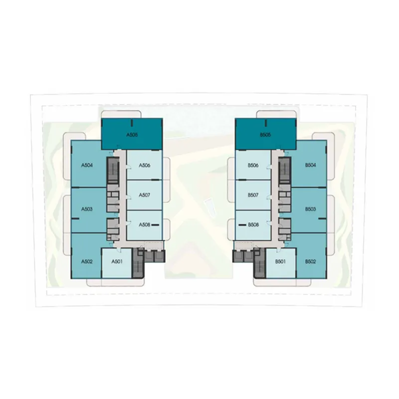  bedroom Apartments floor plan at Kaia Residences
