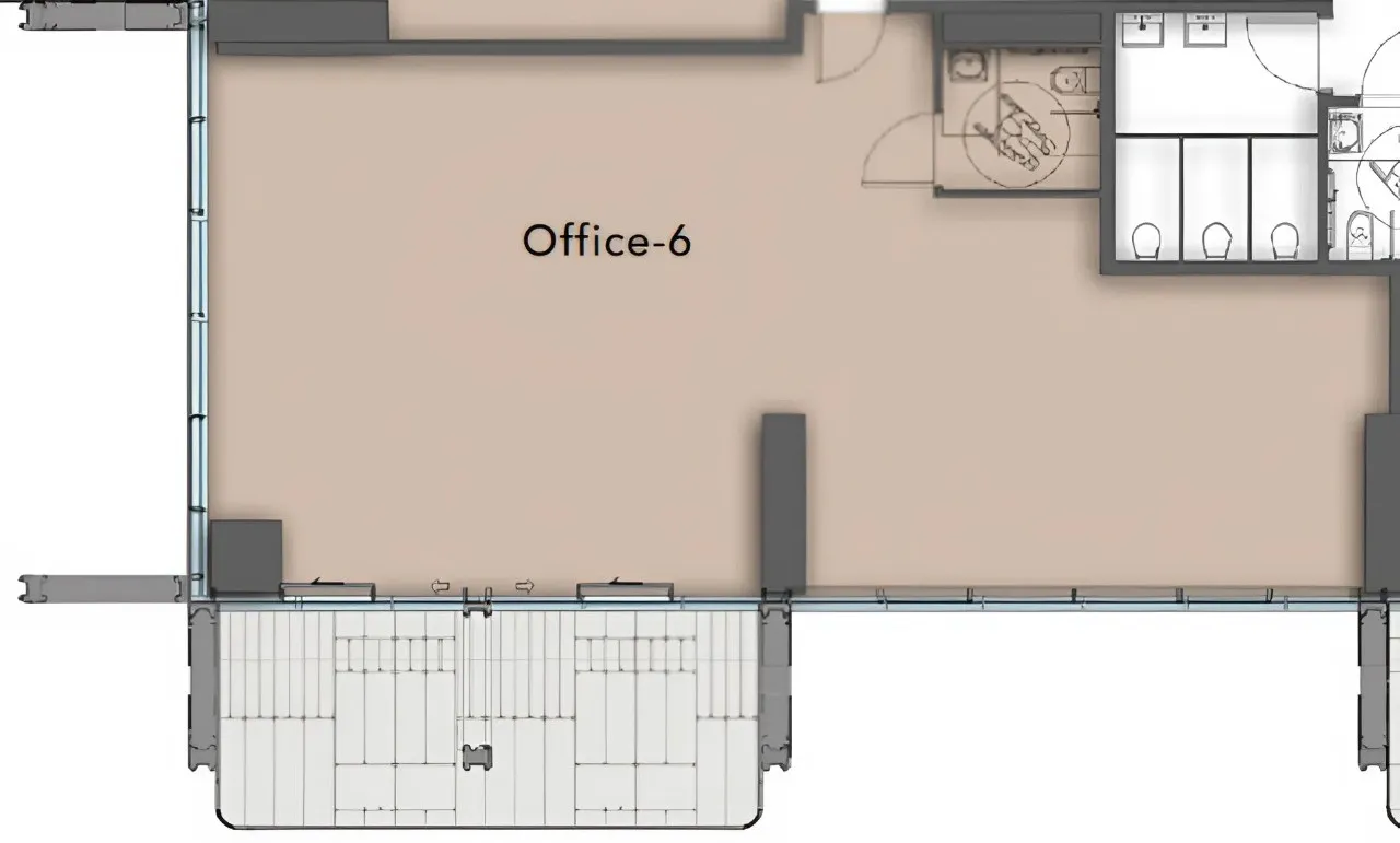  bedroom Office floor plan at The Symphony by Imtiaz