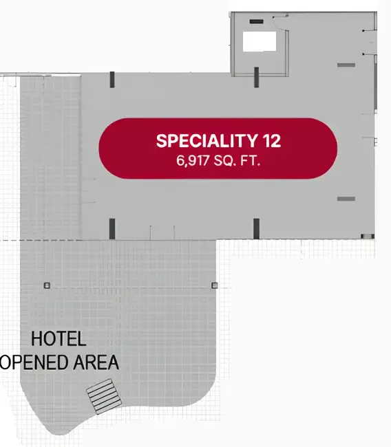  bedroom Retail floor plan at Marriott Residences JVC