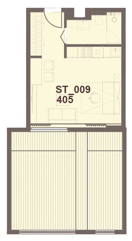 0 bedroom Apartments floor plan at J-Haus Residence