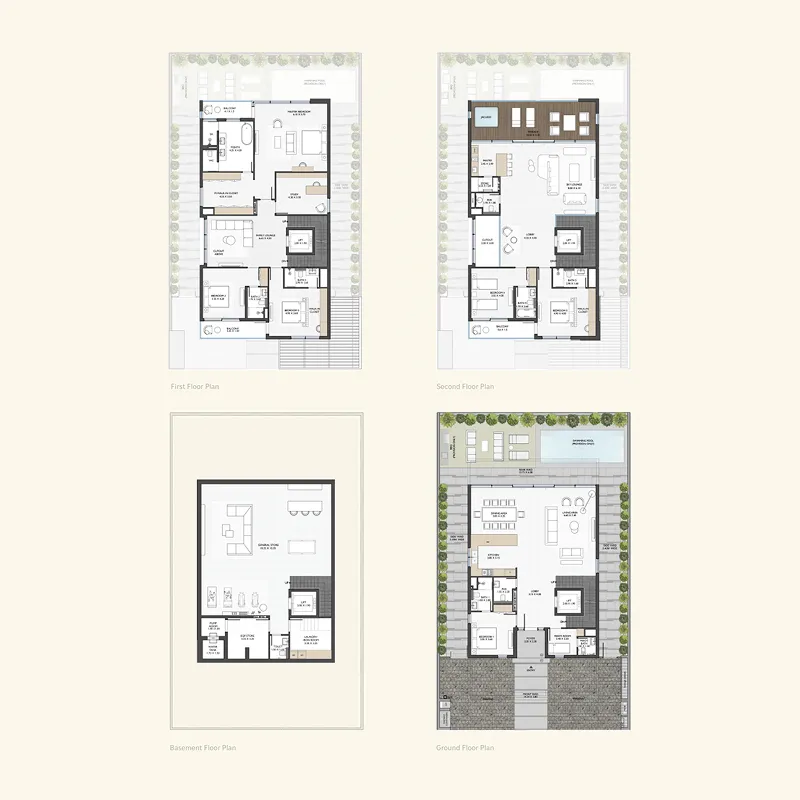 6 bedroom Villa floor plan at Terra Golf Collection Phase 2