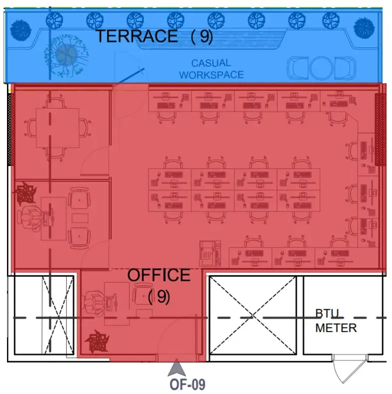  bedroom Office floor plan at Celesto 4