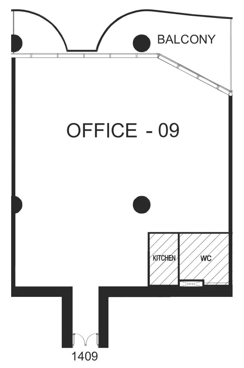  bedroom Office floor plan at The WOW Tower