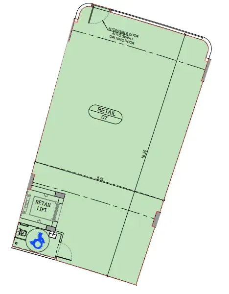  bedroom Retail floor plan at Binghatti Sky Terraces