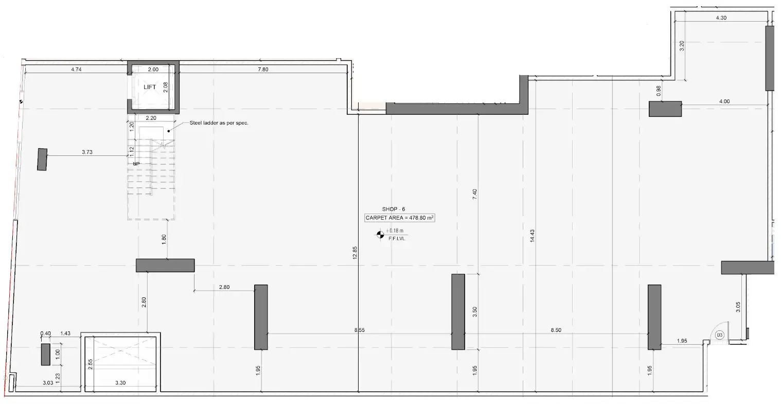  bedroom Retail floor plan at Peace Avenue