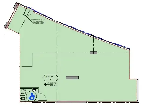  bedroom Retail floor plan at Binghatti Cullinan
