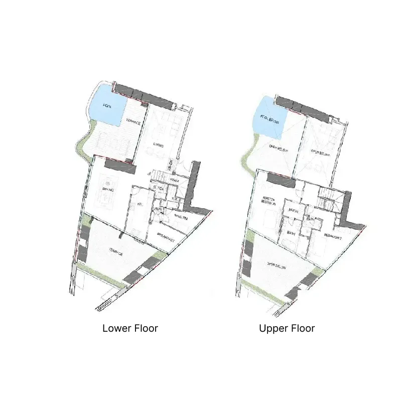 2.5 bedroom Duplex floor plan at Safa One de Grisogono