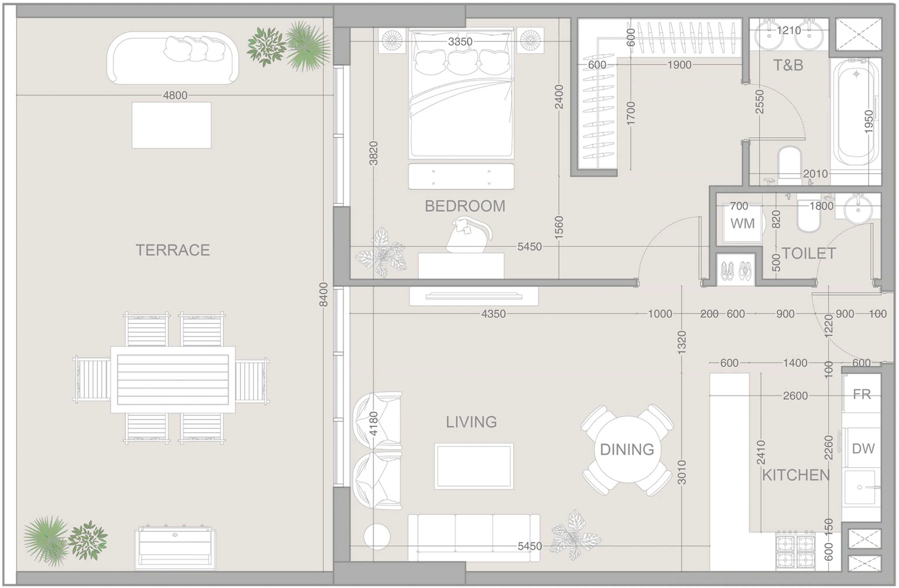 1 bedroom Apartments floor plan at V1STARA House