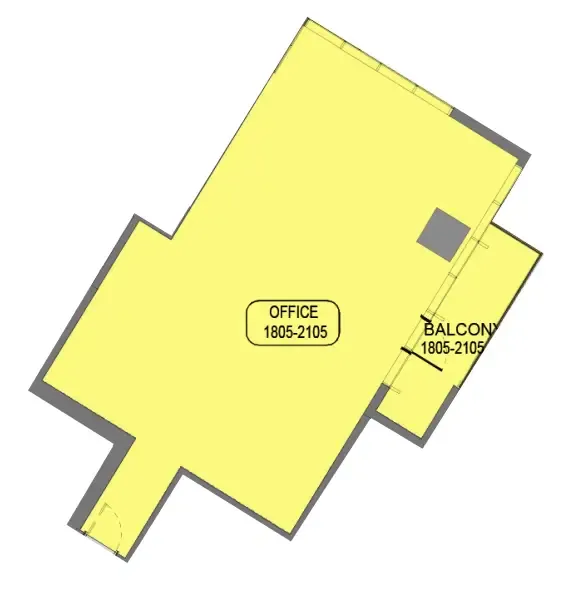  bedroom Office floor plan at Samana Barari Avenue