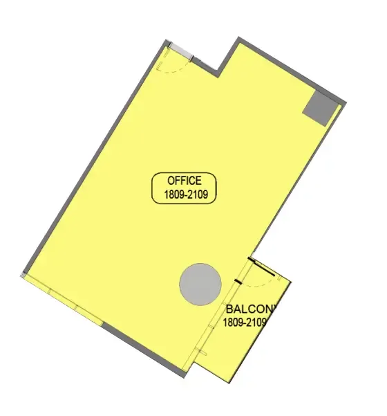  bedroom Office floor plan at Samana Barari Avenue