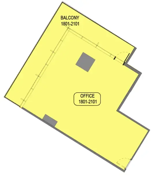  bedroom Office floor plan at Samana Barari Avenue