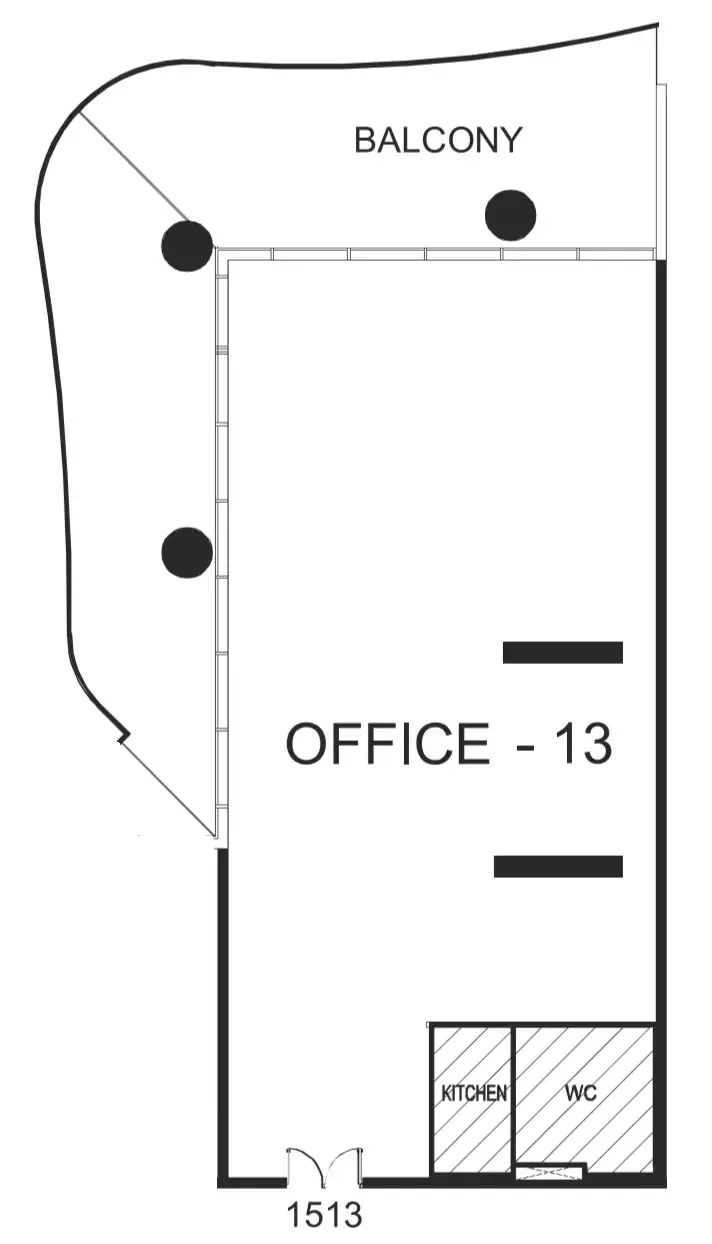  bedroom Office floor plan at The WOW Tower