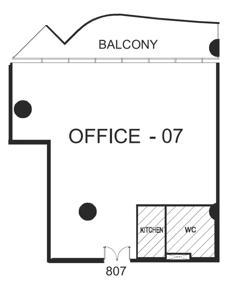  bedroom Office floor plan at The WOW Tower