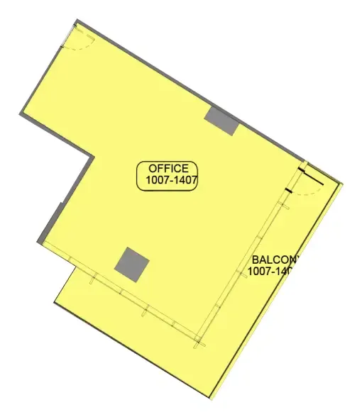  bedroom Office floor plan at Samana Barari Avenue