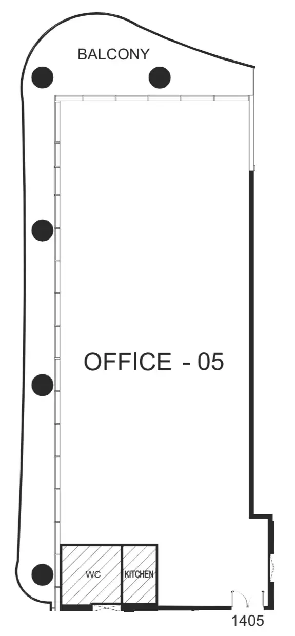  bedroom Office floor plan at The WOW Tower