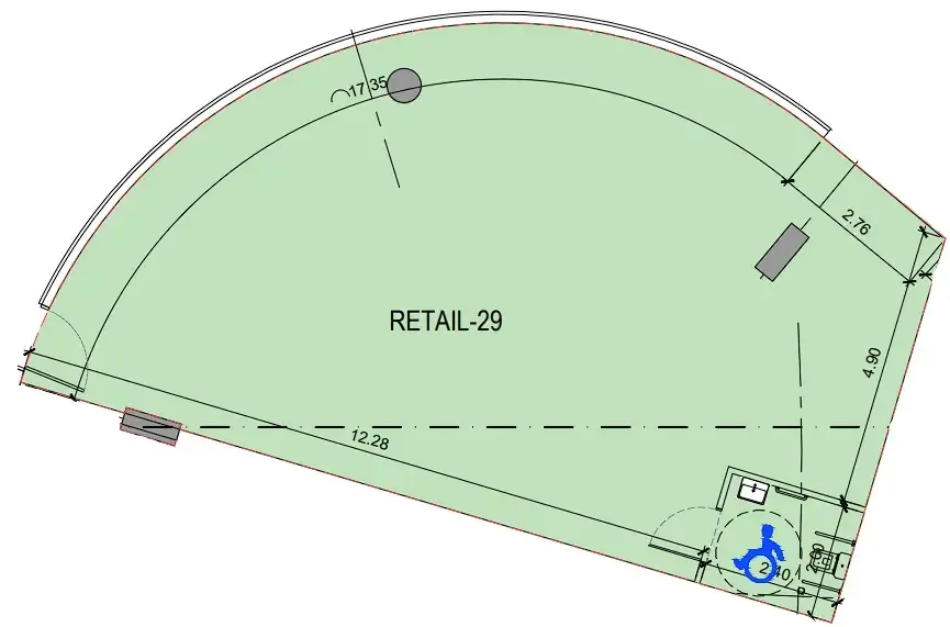  bedroom Retail floor plan at Binghatti Skyflame
