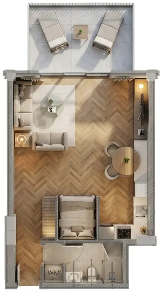 0 bedroom Apartments floor plan at Armas By Zenith
