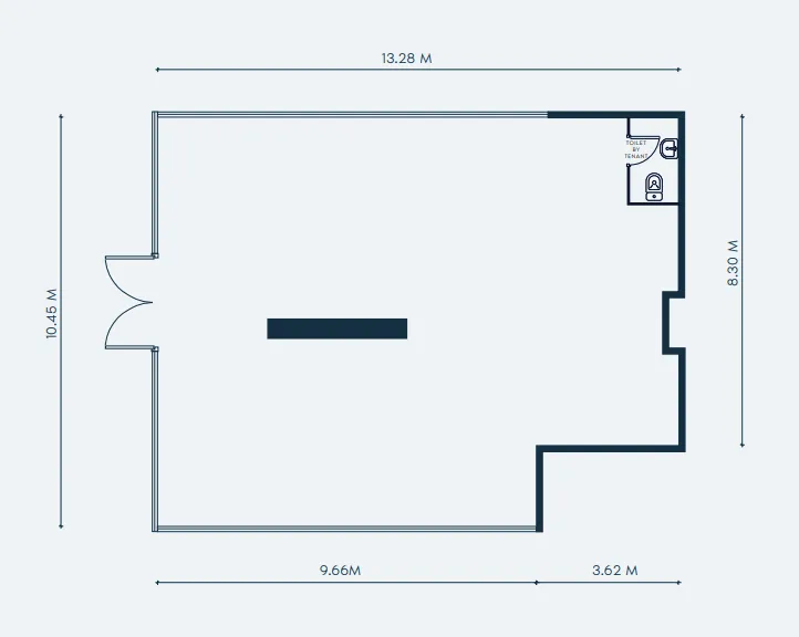  bedroom Retail floor plan at Creek Views 3