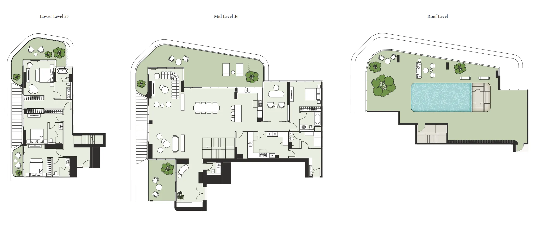 4 bedroom Penthouse floor plan at Artistry One Residences
