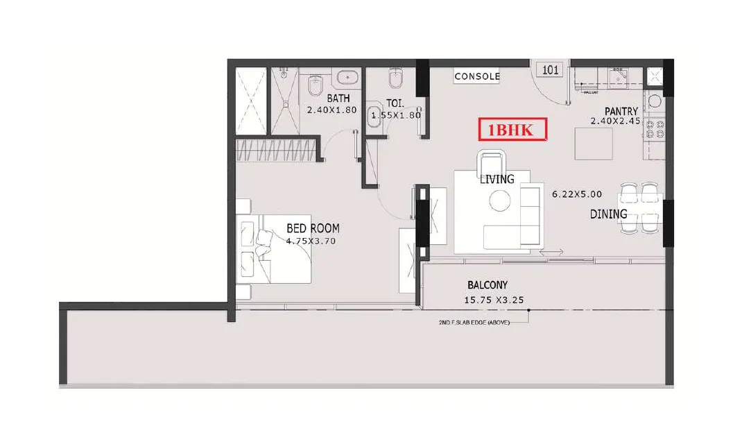 1 bedroom Apartments floor plan at Estrella By Nexus
