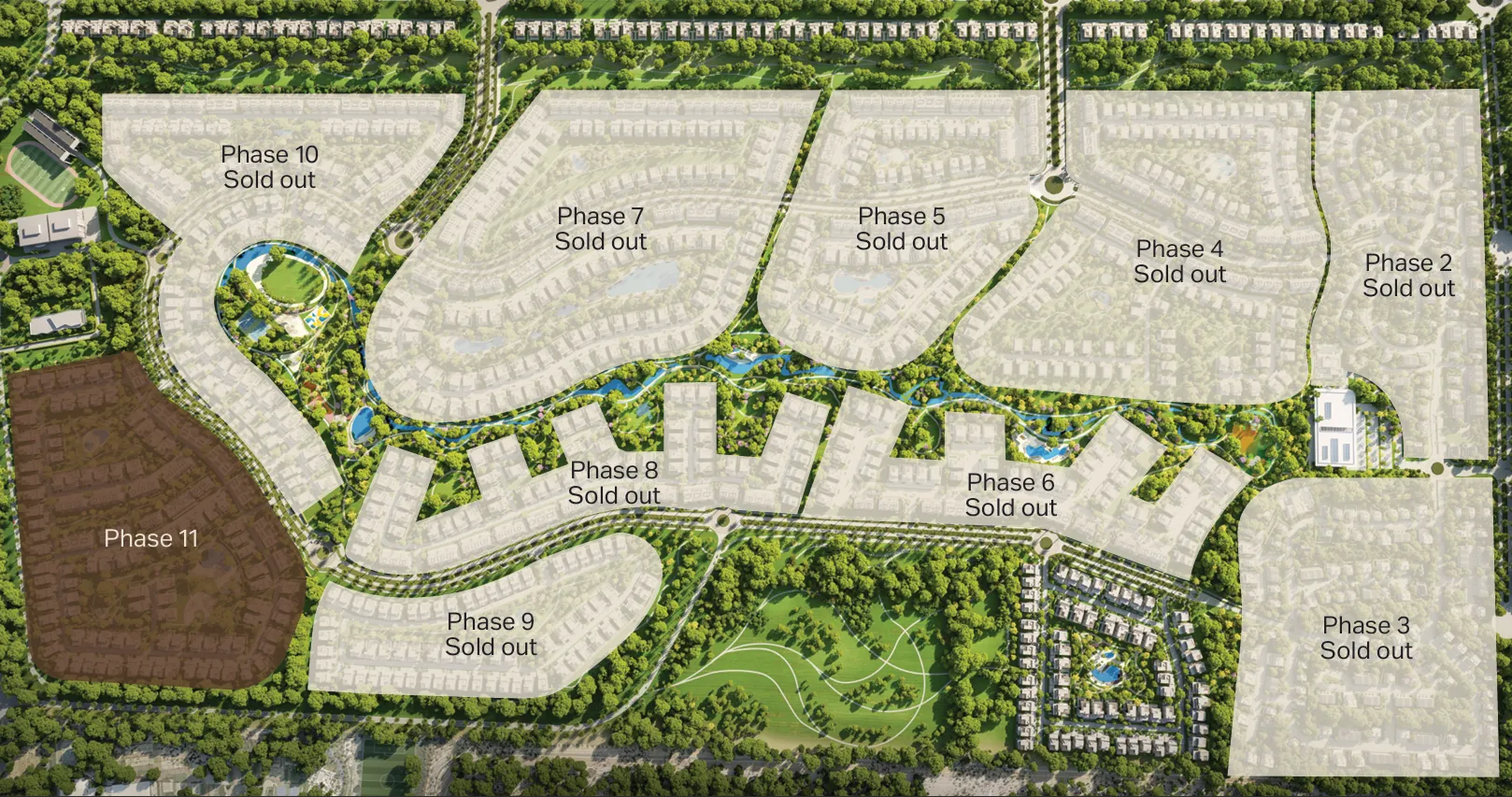 Nad Al Sheba Gardens Phase 11 master plan 1