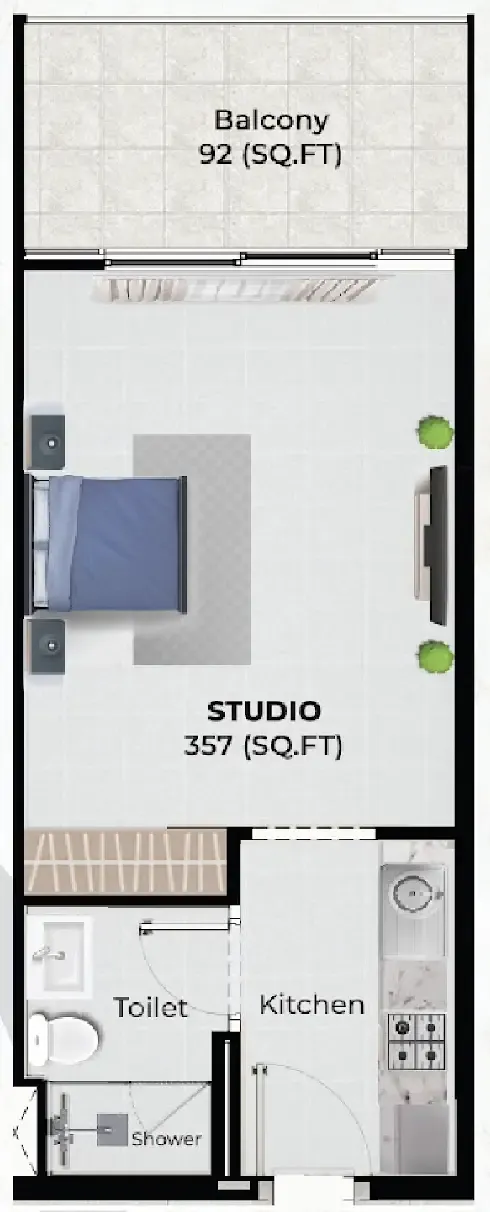 0 bedroom Apartments floor plan at Chapter 02 by Newbury