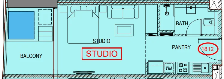 0 bedroom Apartments floor plan at Samana Barari Views