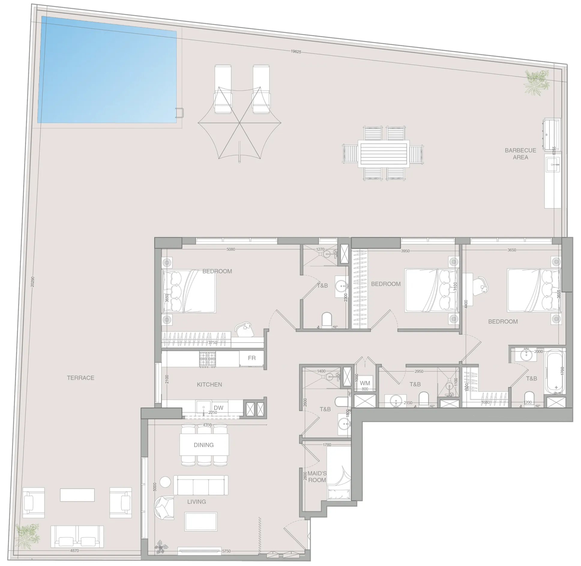 3.5 bedroom Apartments floor plan at V1STARA House 2