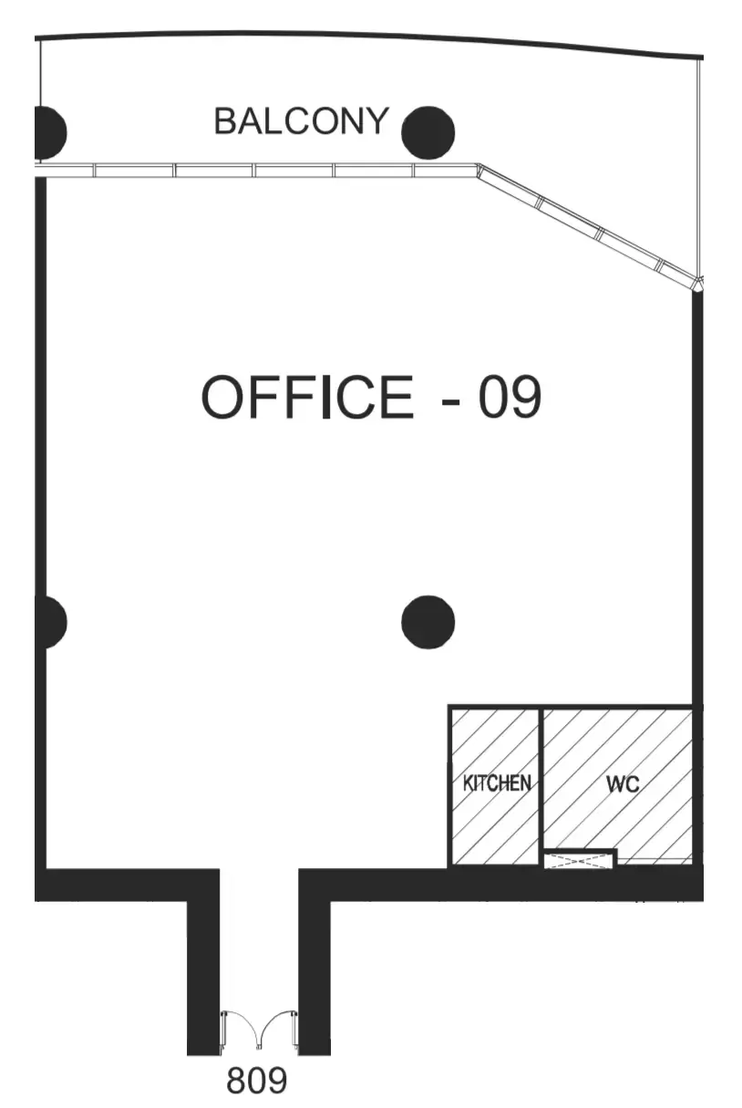  bedroom Office floor plan at The WOW Tower