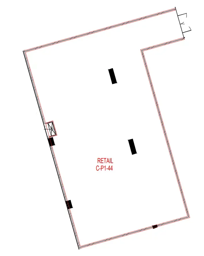  bedroom Retail floor plan at Sky Hills Astra