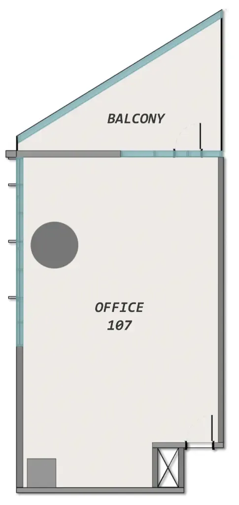  bedroom Office floor plan at Samana Barari Avenue