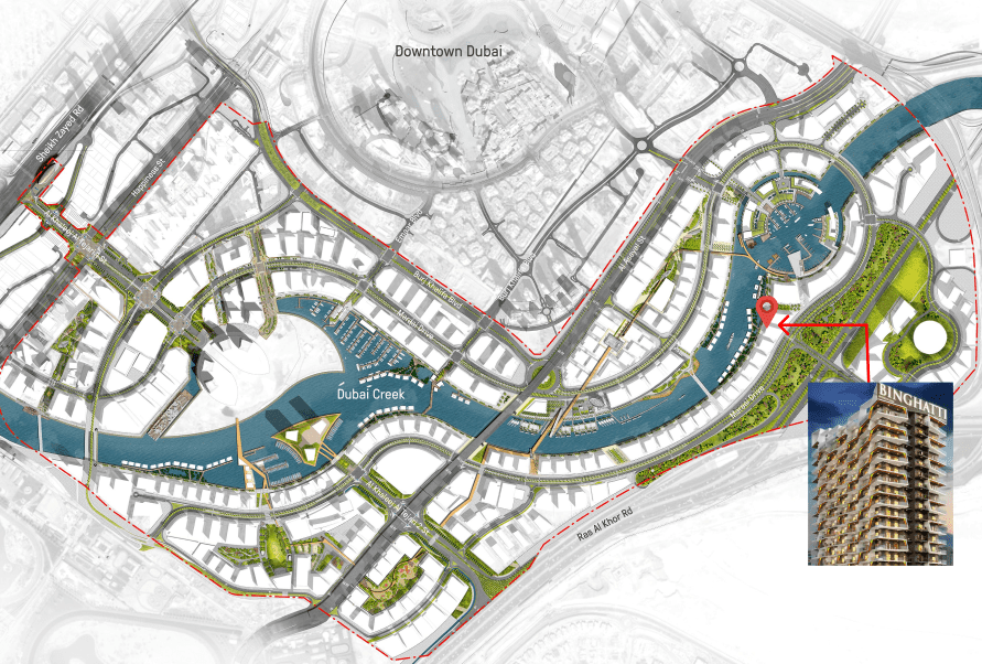 Binghatti Canal master plan 1