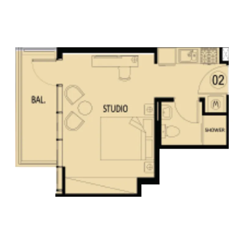 0 bedroom Apartments floor plan at Elbrus