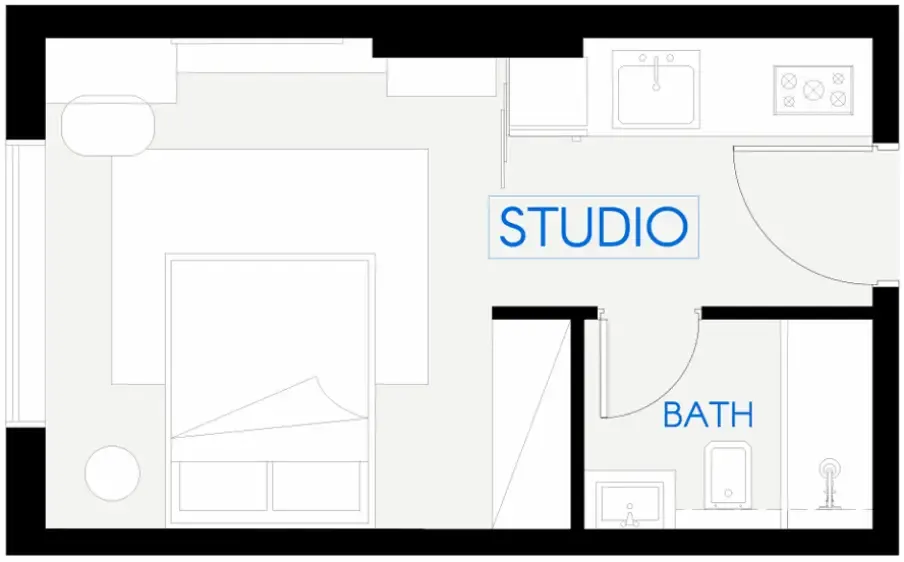0 bedroom Apartments floor plan at Celestara Residences