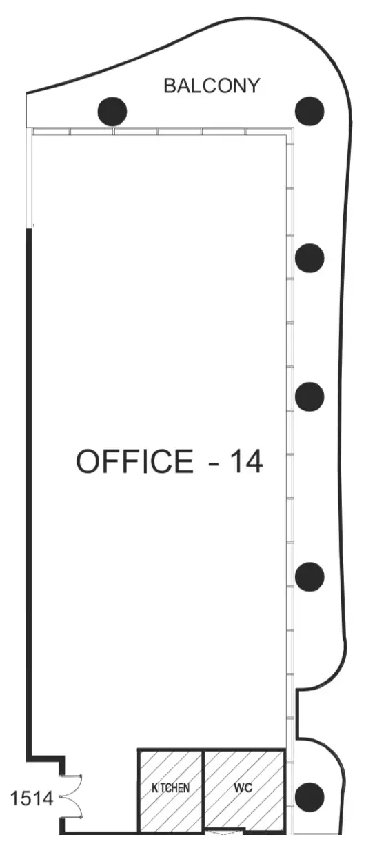  bedroom Office floor plan at The WOW Tower