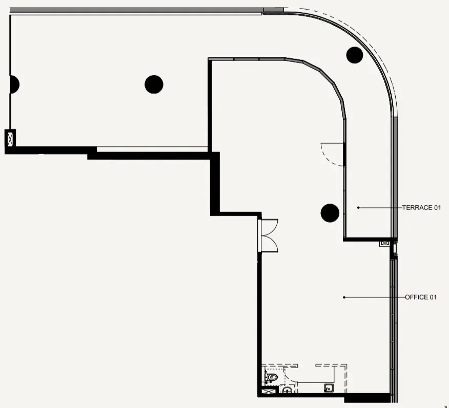  bedroom Office floor plan at Azizi Emerald