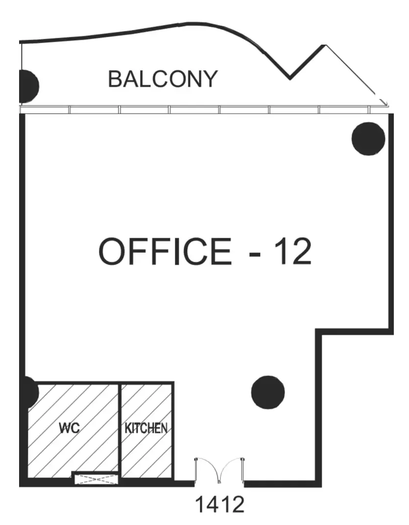  bedroom Office floor plan at The WOW Tower