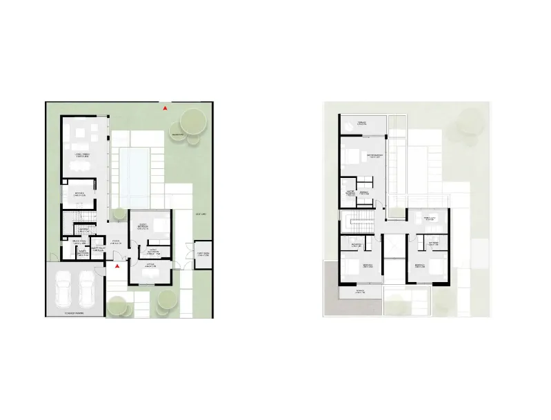 4 bedroom Villa floor plan at Masaar 2 Narenj