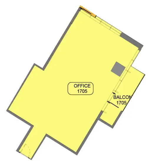  bedroom Office floor plan at Samana Barari Avenue