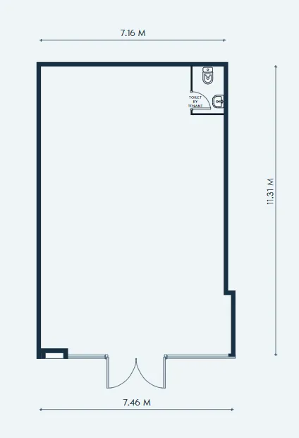  bedroom Retail floor plan at Creek Views 3