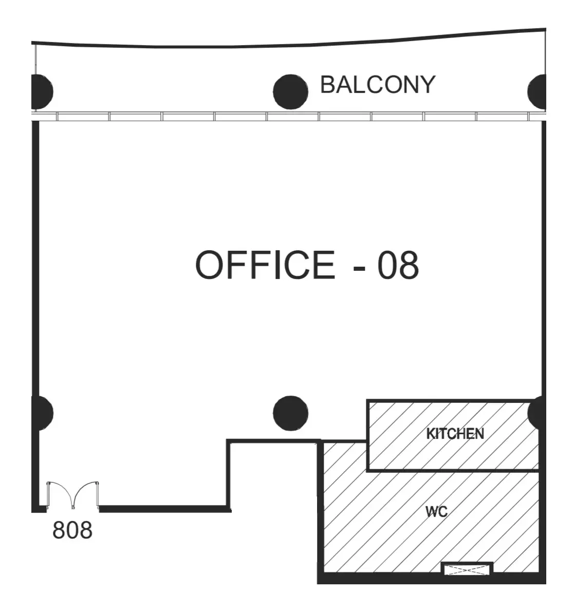  bedroom Office floor plan at The WOW Tower