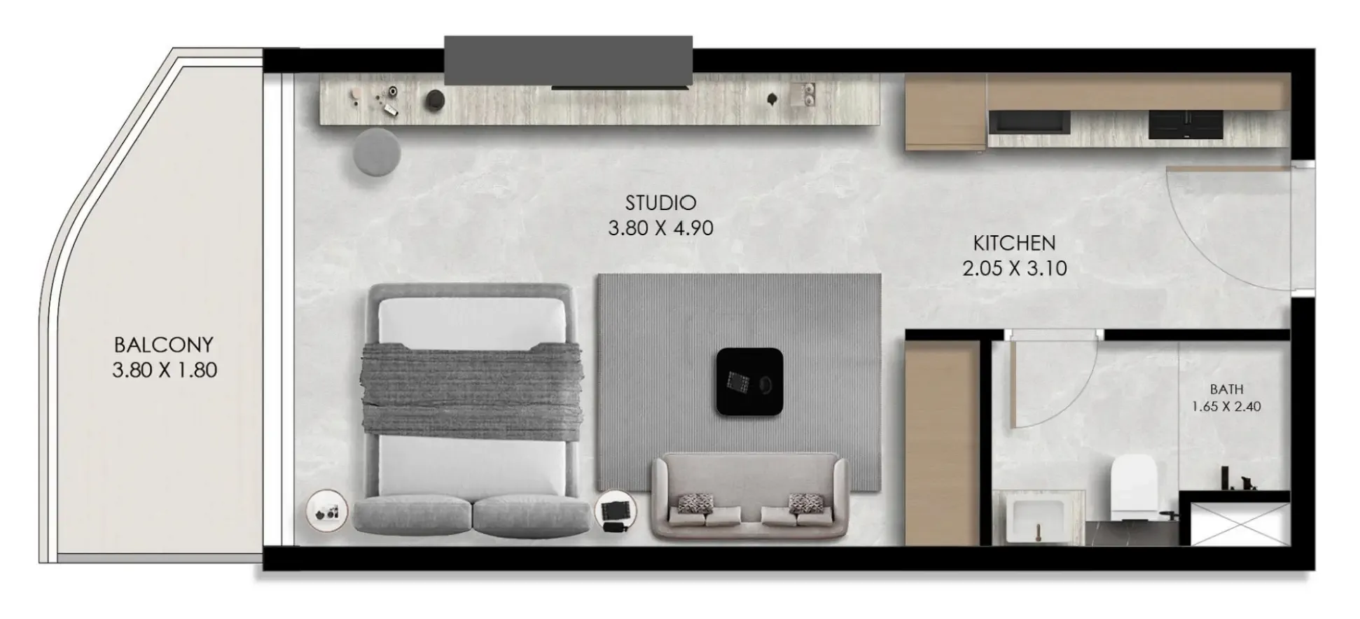 0 bedroom Apartments floor plan at Verano by Prescott